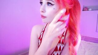 Emmbielle depraved babe with red hair and blue eyes jerks off a rubber cock 2020-12-08