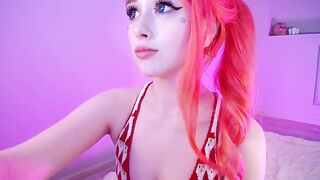 Emmbielle depraved babe with red hair and blue eyes jerks off a rubber cock 2020-12-08