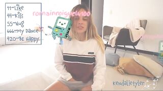 Kendalltyler charming girl in a sweater loves to touch her big tits and masturbate her pussy in panties 2019-09-20 17:49