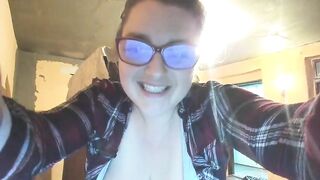 Milkykandy plump lady in glasses shakes her huge boobs 2021-06-02