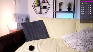 Laraslife short-haired blonde shows round tits and masturbates 2021-02-27