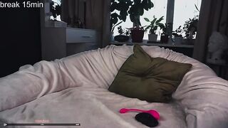 Prismo_prismo tattooed girl gets excited by jumping on a rubber dick 2021-04-23