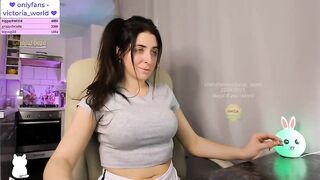 Victorias_world beauty brunette squeezes her yummy boobs hard 1:22 2021-04-22