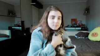 Emmamon amateur teen brunette gets her big juicy tits 2021-04-23