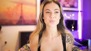 Melodymate cute girl stands doggy style and gently fingers her pussy 2021-04-25