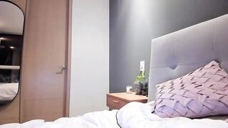 Rebeccastonee cute brunette touches her sexy charms without taking off her lingerie 6:23 2021-04-18