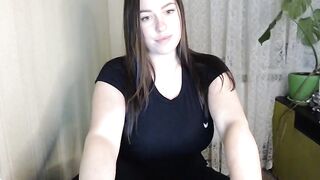 Valeriaval1 busty brunette strips and touches her gorgeous body 2021-03-29