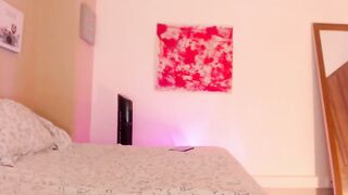 Connie_ brunette beauty with glasses touches her charms 2019-02-04