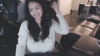 Zilla_x asian woman with big tits strips and masturbates her vagina in the chair 2019-03-10