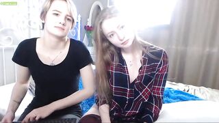 Sense killer young lesbians kiss and fingers holes on a bed 2019-09-27