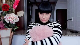 Rain_dya dark-haired doll in pantyhose shows her mouth-watering tits 2019-12-06