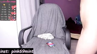 Pink69mint naked blonde eats and jerks off her cunt with admirers online 2020-08-23