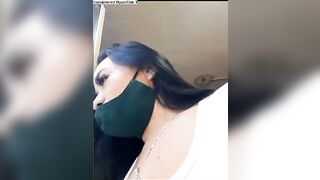 Indira_nahali saleswoman fingers a hairy vagina in a show after work 2020-11-23