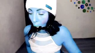 Alledoll blue busty girl gagged jerk off her vagina 2020-12-03