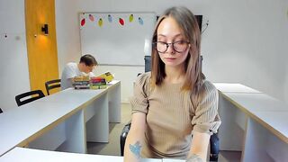 Game__of__porn cutie with glasses fingering pussy behind the guy's back 2020-12-06