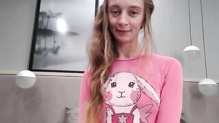 Shyschoolgrl modest doll with long hair in a pink blouse smiles very nicely at the camera 2019-10-07 18:58