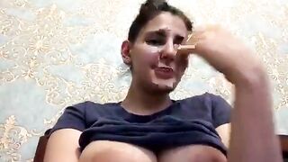 Monica_lady horny girl shows off her giant boobs 2021-02-13
