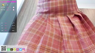Kudetty girl in skirt plays with her big tits 2021-02-15