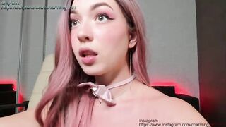 Charming_girls girl with bunny ears jerks off her vagina with a long rubber cock 2021-04-04