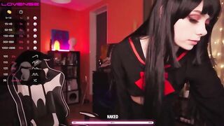 Holliwould anime girl deepthroats a long rubber penis 2021-05-04