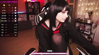 Holliwould anime girl deepthroats a long rubber penis 2021-05-04