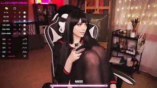 Holliwould anime girl deepthroats a long rubber penis 2021-05-04