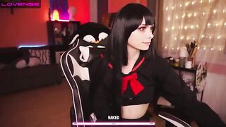 Holliwould anime girl deepthroats a long rubber penis 2021-05-04