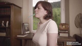 Claire_moulin horny amateur brunette touching her big tits 2021-06-18