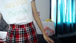 Buunny_bella schoolgirl gladly masturbates her shaggy pussy 2021-06-24