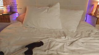 Molly p blonde in white stockings spreads her legs while doing anal with her dildo, gets vibration till cum 2019-10-16 20:02