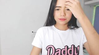 Hanna costello teen brunette in white t-shirt plays with her small tits and cums from dildo in her pussy 2019-10-17 22:34