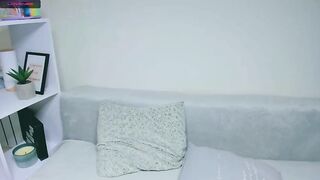 Gabbi_i skinny tattooed girl with short hair and nipple clamps masturbates her pussy even through white panties 2021-09-29 19:43