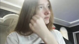 Mysat skinny naked teen with small breasts gently rubs her shaved cunt on a chair 2021-07-23 13:20
