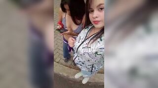 Candacexxhot teen bares her tight ass in front of her young chubby friend with big tits in public 2019-02-05 21:58