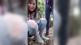 Candacexxhot teen bares her tight ass in front of her young chubby friend with big tits in public 2019-02-05 21:58