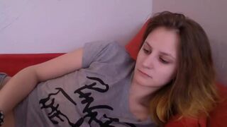 Mariastill blonde cutie put her hand in black panties and masturbates 2019-03-26