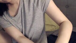 dearpeony naked asian satisfies her pussy with a white vibrator 2019-05-05