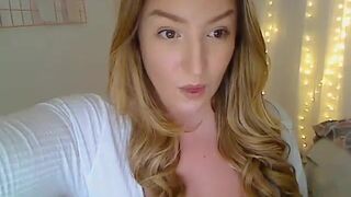 birthdayslay amateur blonde dumps out her huge juicy tits 2019-05-05