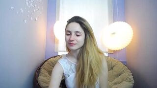 Newevolet young blonde in sexy lingerie twirls her ass 2019-05-08