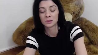 Sexydevill naked brunette with round tits fingering pussy 2019-05-09