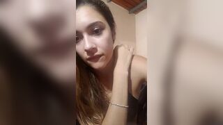 Marieblonde brunette in sexy black swimsuit shows her body 2019-05-10