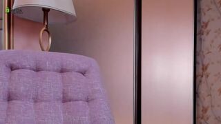 Deitty hot blonde in black pantyhose fucks vagina with a rubber penis  2019-05-13