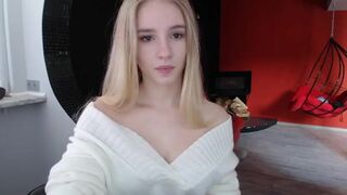 Anik201 sexy blonde dances exciting striptease and shows charms  2019-05-13