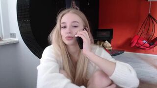 Anik201 sexy blonde dances exciting striptease and shows charms  2019-05-13