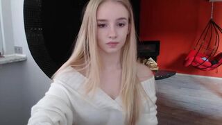 Anik201 sexy blonde dances exciting striptease and shows charms  2019-05-13